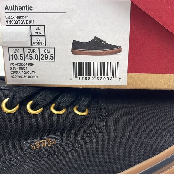 Vans Men's Black Canvas Sneakers Authentic
Black/Rubber
VN000TSVBXH - Picture 2 of 16